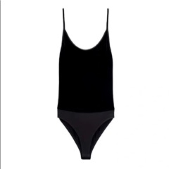 Zara Strappy Velvet Bodysuit - Picture 2 of 12